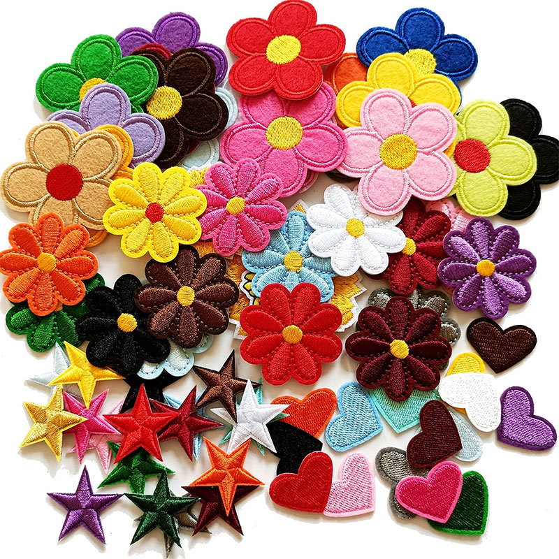 Embroidery Letter M - 2-10 шт., нашивки с цветочной утюгом,