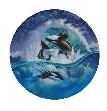 Embroidery Whale - Красивый набор для шитья китов 18CT