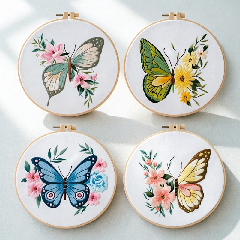 Embroidery Needles - 1 шт. Набор для вышивки бабочки