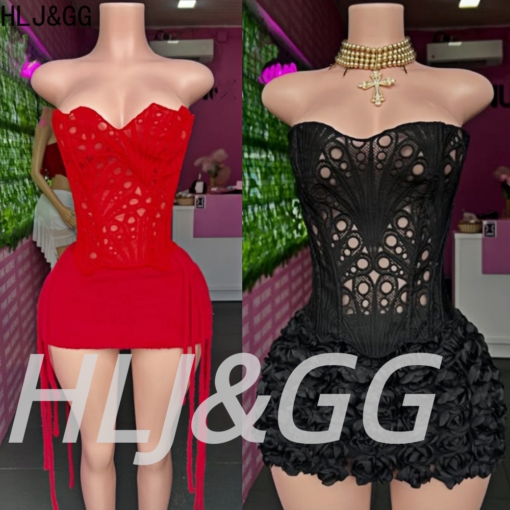 Embroidery In The Piece - HLJ&GG Сексуальный комплект из двух предметов: