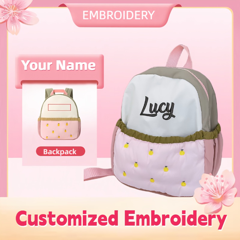 Embroidery Font Free - Милый мини-рюкзак с вышивкой в виде