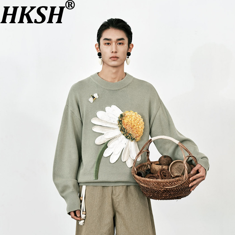 Мужской свитер HKSH, весна-осе – обзор и цена Embroidery Design 3D