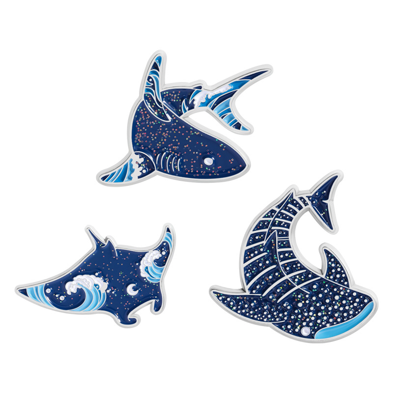 Эмалевые значки с мультяшными  – обзор и цена Embroidery Whale