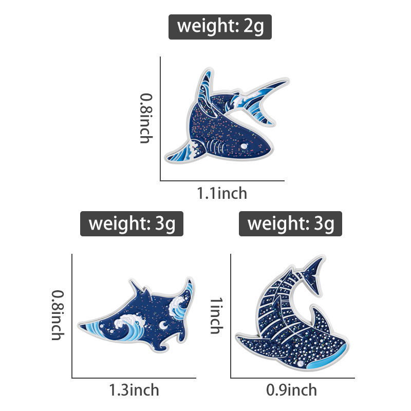 Эмалевые значки с мультяшными  – обзор и цена Embroidery Whale